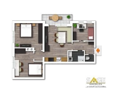 Cozy 4 room apartment - Grundriss