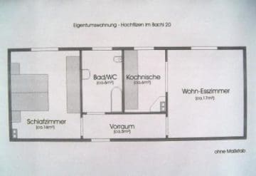 2-room-apartment in Hochfilzen - Wohnung Grundriss