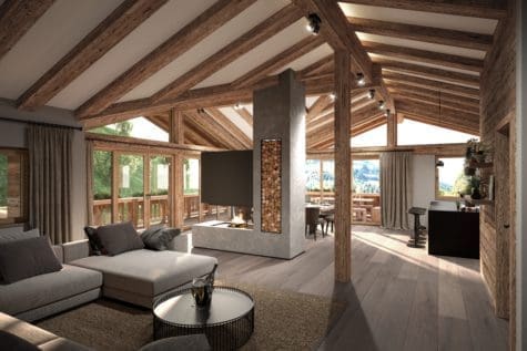 Luxuriöse Neubau-Dachgeschosswohnung zur touristischen Vermietung, Dachgeschosswohnung in 6365 Kirchberg in Tirol